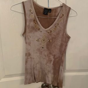Tank top, ombré brown size medium